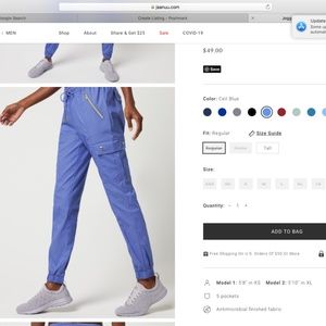 D/C Womans Jaanuu Jolie Jogger Scrubs, xsmall